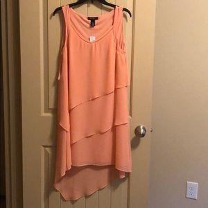 Midi dress coral pink